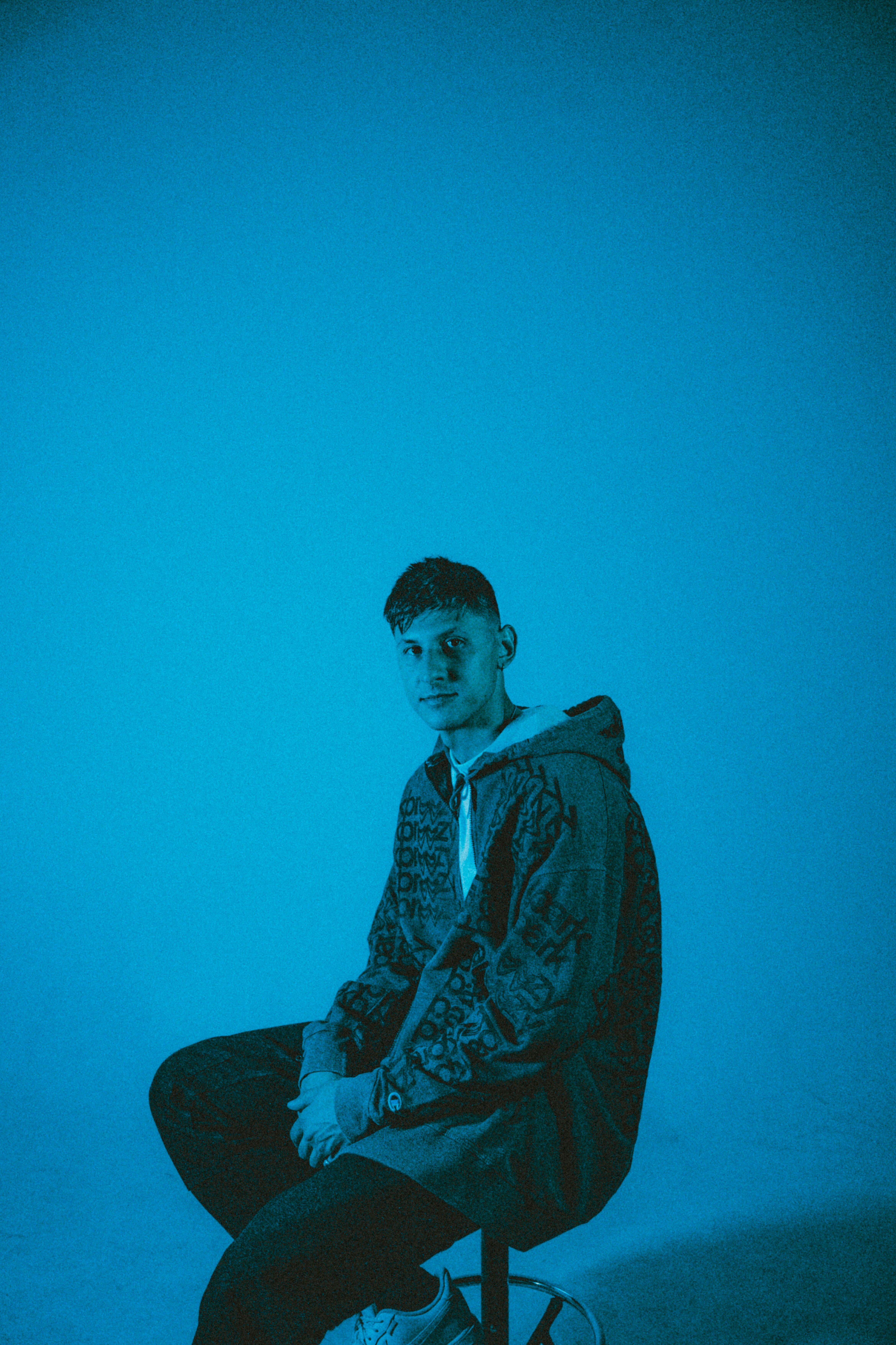 parkbreezy, Parker Williams, blue-lit portrait