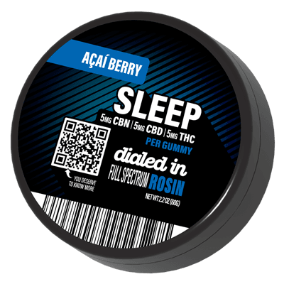 dialed in rosin edible gummies sleep