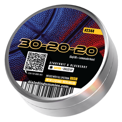 dialed in rosin edible gummies 30 20 20