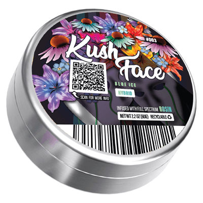 kush face rosin gummy tin