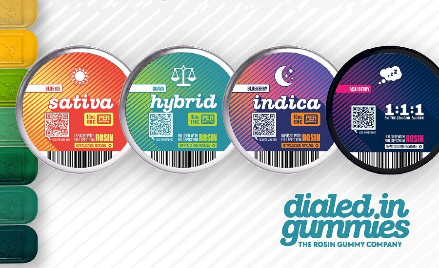 dialed in gummies tins