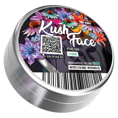 kush face rosin gummy tin